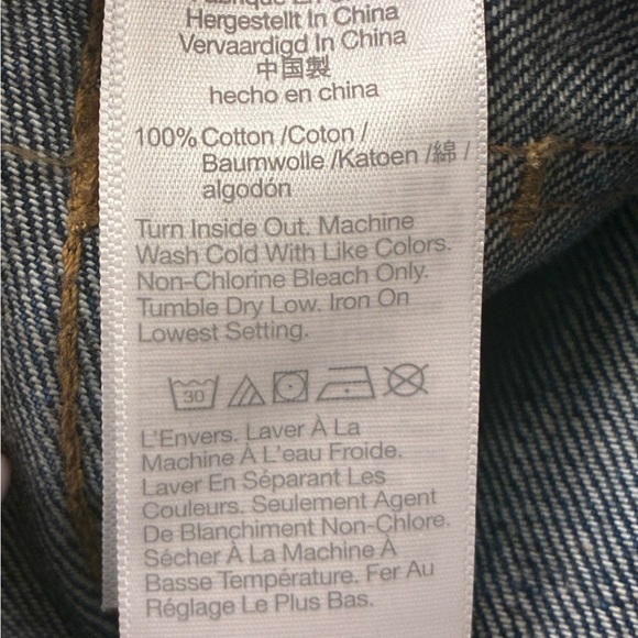 NWT MADEWELL The Low Rise Perfect Vintage Straight Jeans Dark Wash Size 24 - Picture 10 of 12